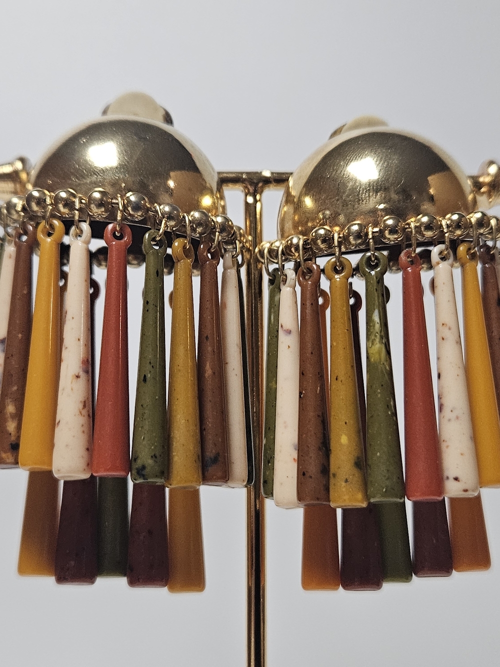 G Vanni Made In Italy Multicolor Fringe Drop Earrings - Colorful Tassel Dangles